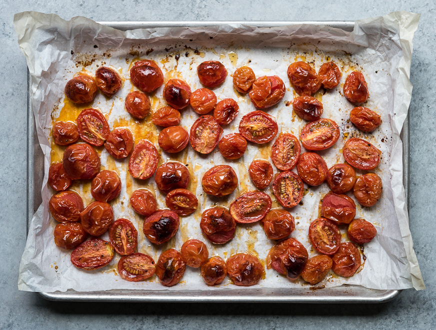 الطماطم المجففة بالفرن