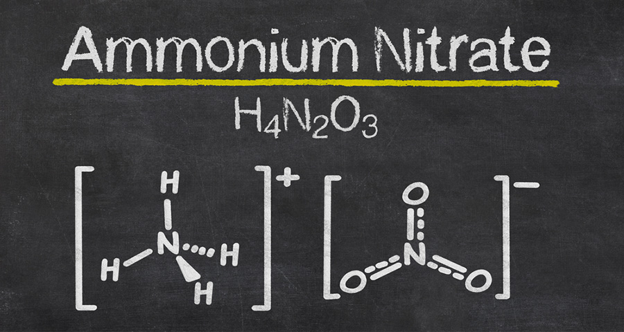 تركيبة كيميائية نترات الأمونيوم