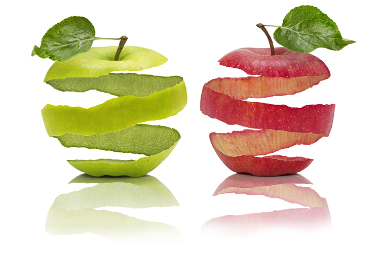 قشور التفاح