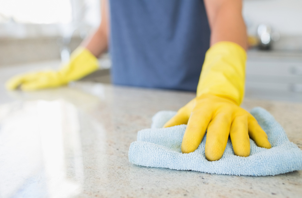 تنظيف الرخام من بقع الزيت