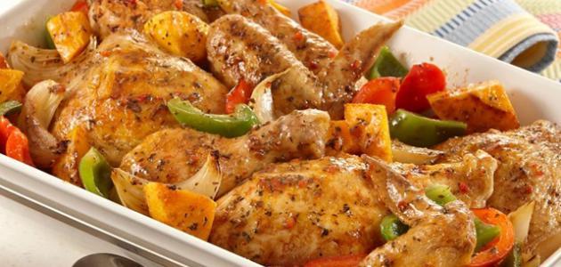 الدجاج اللبناني في الفرن