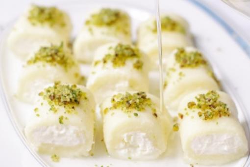 حلاوة الجبنة بالفستق على الطريقة اللبنانية	