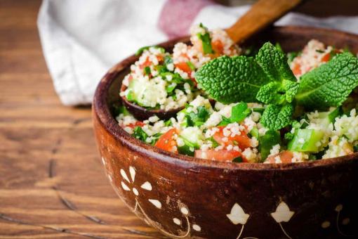 سلطة الكسكس مع الخضار