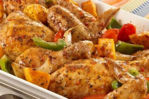 الدجاج اللبناني في الفرن