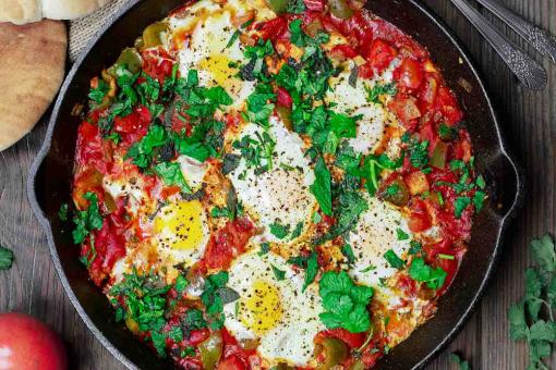 شكشوكة الطماطم و البيض