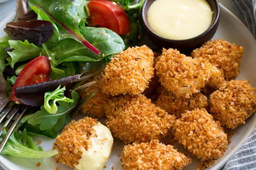 قطع الدجاج بالثوم