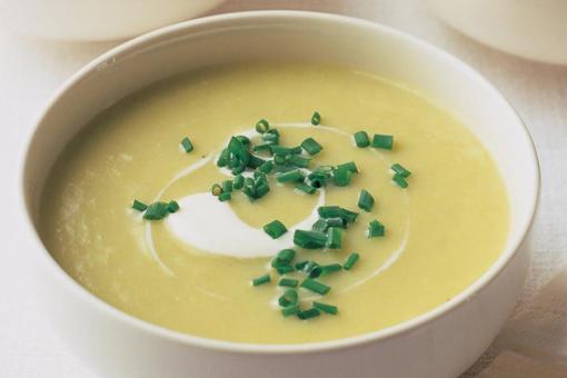 شوربة الكراث بالكريمة