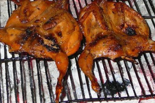 طريقة عمل حمام مشوي بالبرتقال