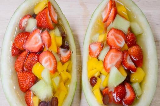 حلى قارب الشمام بالجيلي