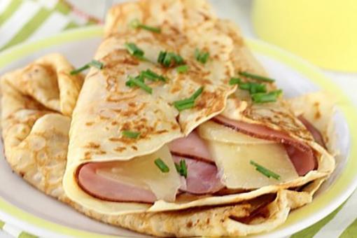 كريب مالح بالجبن الرومي