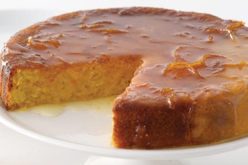 طريقة عمل كيكة السميد بالبرتقال