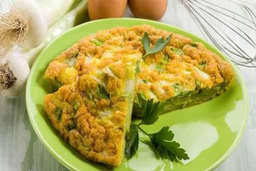 عجة البقدونس في الفرن