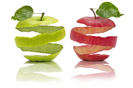 قشور التفاح