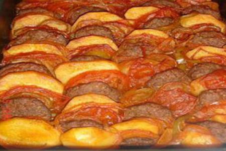 كفتة بطاطا في الفرن