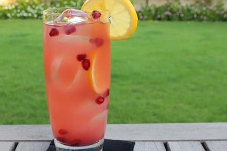 شراب الليمون الأخضر بالرمان