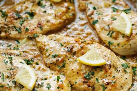 فيليه الدجاج بصوص الليمون