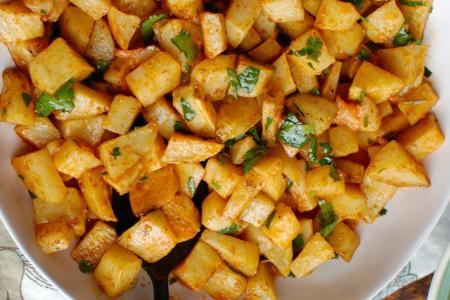 بطاطس بالكزبرة