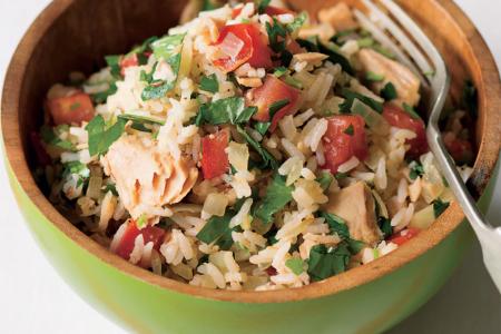 سلطة الأرز بالتونة