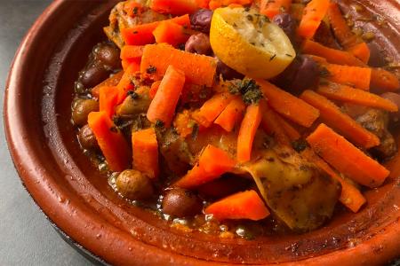 طاجن رأس الغنم بالجزر