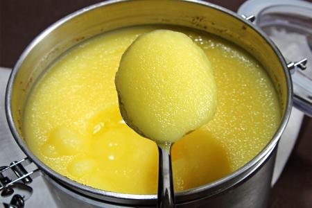 تحويل السمن النباتي إلى سمن بلدي